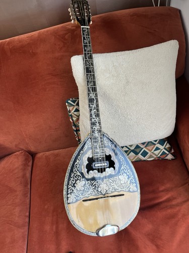 Vintage greek bouzouki with - vintage,